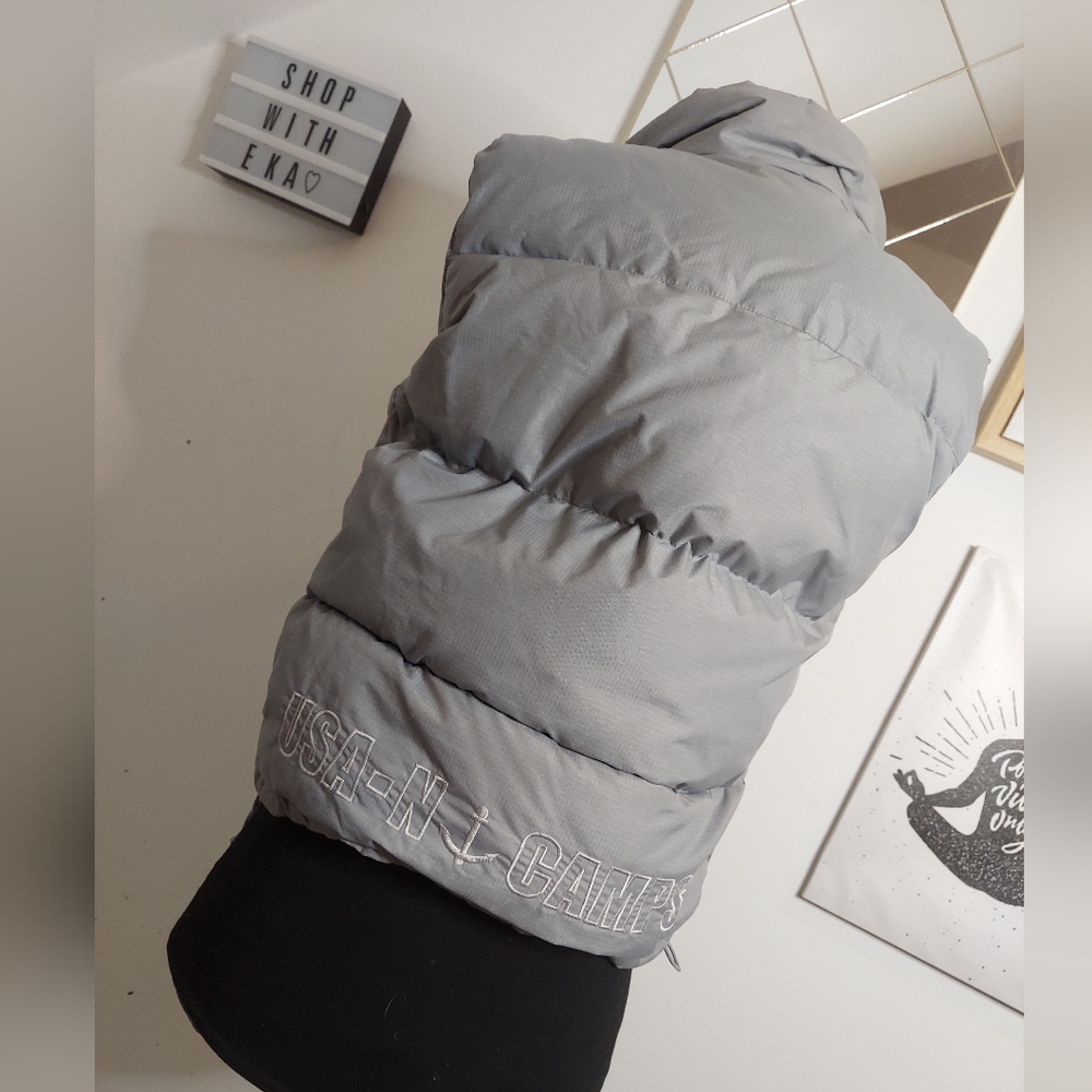Boys grey puffer vest - Picture 5 of 7